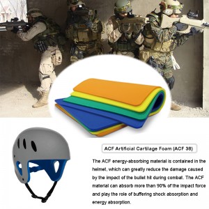 Taktikai golyóálló katonai sisak ütésvédő anyagok （ACF）